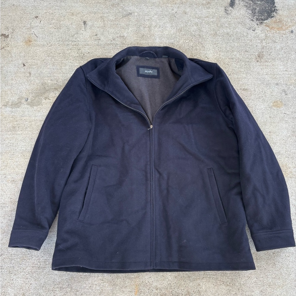 Alfani Navy Wool Blend Jacket